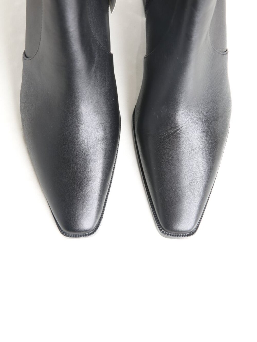 MANGO Leather Block Heel Square Toe Ankle Boots - Picture 8 of 15